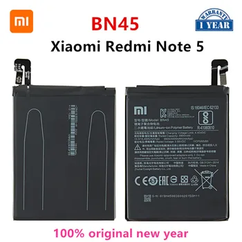  Xiao mi 100 % Orijinal BN45 4000mAh Pil İçin Xiaomi mi kırmızı mi not 5 Note5 BN45 Yüksek Kaliteli Telefon Yedek Piller