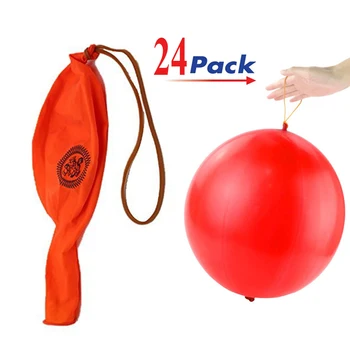  24x5g elastik yumruk balonlar kabarık sıçrama balon oyuncak çocuk çocuk parti ıyilik oyunları hediyeler pinata stok yağma çanta dolgu