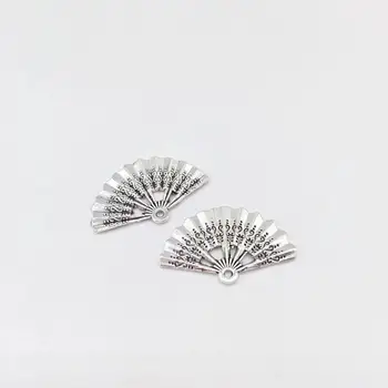  9 adet çinko alaşım fan charms fit DIY el yapımı kolye küpe bilezik uğurlu takı Yapımı