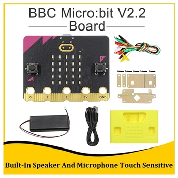  BBC Mikro: Bit V2. 2 Go Kiti Dahili Hoparlör Mikrofon Dokunmatik Duyarlı Programlanabilir Öğrenme Geliştirme Kurulu + Kılıf DIY Projesi