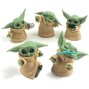  Sıcak 5 adet Star Wars Bebek Yoda Aksiyon Figürü Oyuncak Yoda Anahtarlık Star Wars Figürleri Oyuncaklar Noel Doğum Günü Hediyeleri Aksesuarları çocuklar İçin