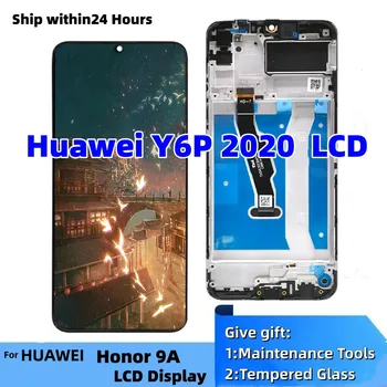  Orijinal Huawei Y6P 2020 Ekran MED-L29 LCD6. 3 İnç Ekran Dokunmatik Ekran Meclisi İçin Hon veya 9A MOA-LX9N LCD Değiştirme