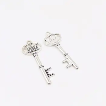  Moda 5 adet metal anahtar charms Taç tuşları Kolye fit DIY el yapımı kolye küpe bilezik uğurlu takı Yapımı