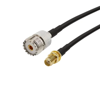  SMA Dişi Jack UHF SO239 PL259 Dişi Jack LMR195 Pigtail Kablo RF Koaksiyel Adaptör Konnektörü