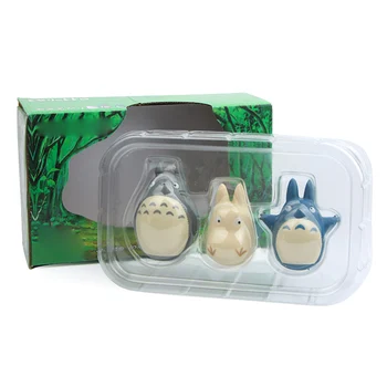  3 Adet / takım Karikatür Totoros Roly-poly Büyük Şekil Oyuncaklar Stüdyo Ghibli Miyazaki Hayao Figürleri Koleksiyon Modelleri Bebek Çocuklar için hediye