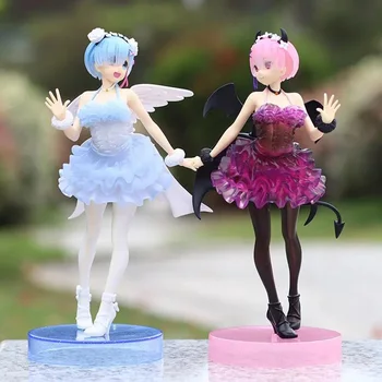  23cm Anime dünyada yaşam başlangıç sıfır Şekil iblis Rem Ram PVC Action Figure Koleksiyon model oyuncaklar çocuk hediye
