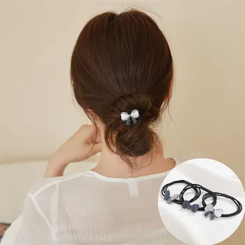  CHIMERA 3 Adet Saç elastik bantlar Zarif Headdress Taklidi Yay Kelebek Saç Halat Kadınlar için At Kuyruğu Saç Bağları Aksesuarları