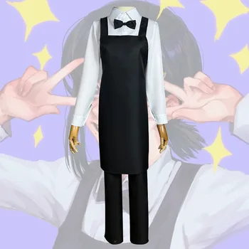  Testere Adam Cosplay Anime Higashiyama Kobeni Cosplay Kostüm Siyah Garson Şeytan Avcısı Üniforma Elbise Cadılar Bayramı Kıyafet
