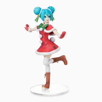  Orijinal SEGA Vocaloid Hatsune Miku Noel 2021 Ver. Şekil Hakiki Japonya Anime Güzel Kız Bebek Oyuncak Modeli Koleksiyonu Hediyeler