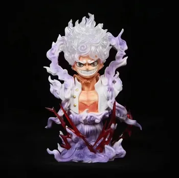  Anime One Piece Maymun D Luffy Dişli 5 Güneş Tanrısı Luffy Nika Büstü PVC Action Figure Koleksiyon Model Oyuncaklar Heykeli Hediye 17 cm
