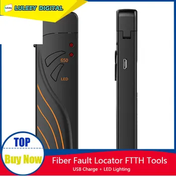  15Km Kırmızı Kalem Fiber Optik Fiber Optik Hata Bulucu FTTH Fiber Optik Test USB Şarj LED Aydınlatma Kalem VFL