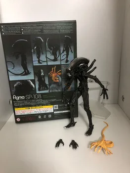  18cm Yeni Şekil Alien Figma Aksiyon Figürü Serisi SP-108 Alien PVC Hareketli Koleksiyon Oyuncak Hediye