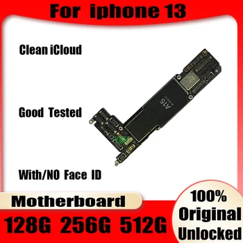 Orijinal Unlocked iPhone 13 Anakart Ücretsiz icloud 128-256-512gb iPhone 13 Yüksek kaliteli mantık kurulu Destek güncelleme ve 5G