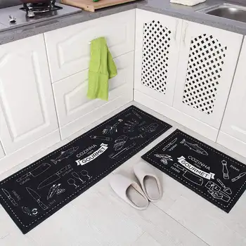  3D mutfak paspasları Zemin Ev Giriş Paspas Tapete Emici yatak odası halısı Oturma odası Paspaslar Modern Mutfak Halısı