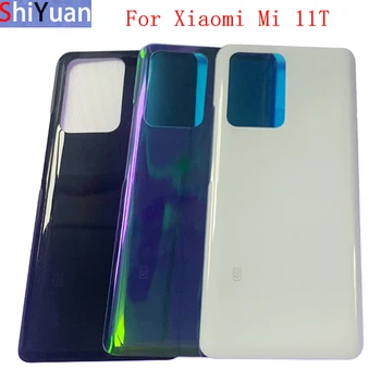  Pil Kapağı Arka Arka Kapı Konut Case Xiaomi Mi 11T Pro Pil Kapağı ile Logo Yedek Parçalar