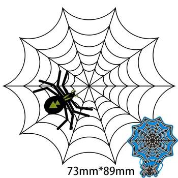  Metal Kalıplar Örümcek ve Örümcek Ağı için 2020 Yeni Şablonlar DIY Scrapbooking Kağıt Kartları Zanaat Yapma Yeni Zanaat Dekorasyon 73 * 89mm