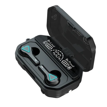  Kablosuz kulaklıklar TWS Bluetooth Kulaklık 2000mAh Şarj Kutusu Spor Su Geçirmez Kulaklıklar HiFi Stereo Kulakiçi ile el feneri
