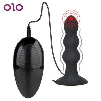  OLO G Spot Vibratör Erkekler Anal Plug Uzaktan Kumanda Titreşimli prostat masaj aleti Butt Plug Seks Oyuncakları Kadınlar İçin Erkekler