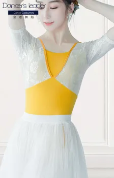  Bale Leotard kadın Uygulama Elbise Dantel Dikiş Jimnastik Leotard Yetişkin Balerin Kostümleri