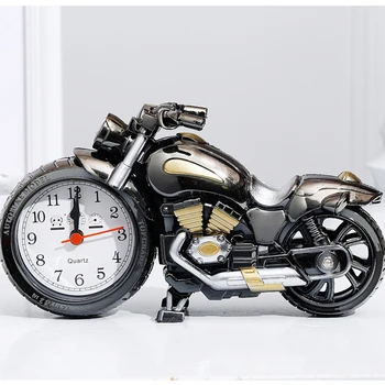 Kişilik Yaratıcı Motosiklet Motosiklet Desen çalar saat Masa Saati Yaratıcı Ev doğum günü hediyesi Serin Saat