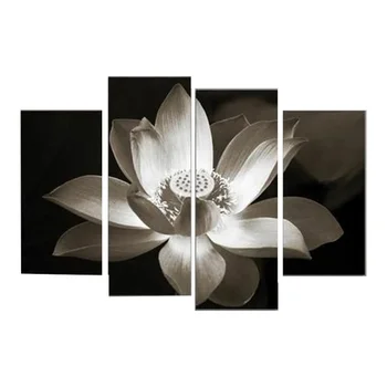  Tuval Boyama Mürekkep Dekor Çizim İşçilik Ofis Bekleme Alanı Çok Amaçlı Çıkartması Su Geçirmez Lotus Resimleri Tip 1