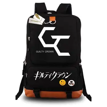  Anime Suçlu Taç GC Okul Çantaları Laptop Sırt Çantaları Erkekler Karikatür Sırt Çantası Öğrencileri Dizüstü Schoolbag Paketi