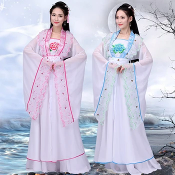 Çin Halk Zarif Tang Hanedanı Antik Peri Kostüm Hanfu Kostümleri Prenses Kraliyet Elbise Kadınlar için Sahne Performansı Kostüm