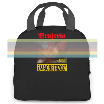  Brujeria Machetazos Death Metal Grindcore Resmi Baskılı kadın erkek Taşınabilir yalıtımlı öğle yemeği çantası yetişkin