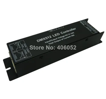  led dijital DMX 512 Dekoder Led RGB Denetleyici, DC12-24V 4A 4 Kanal