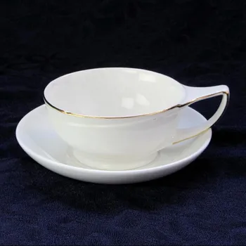  Büyük yuvarlak ağız kahve fincanları seramik kahve fincanları altın ve gümüş yan kahve fincanları çanak çekme çiçek bardak ve tabaklar