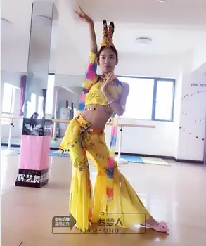  Avalokitesvara Dans Klasik Kızlar ve Kadınlar Çin Halk Sahne Yangko