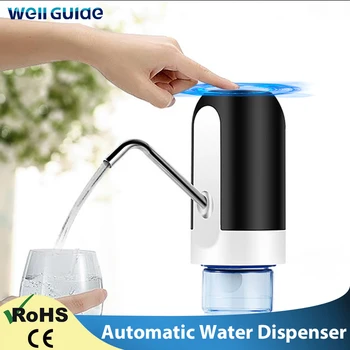  Su Şişesi Pompası USB 5V Şarj Otomatik Elektrikli su sebili pompa şişesi Su Tek Bir Tıklama Otomatik Anahtarı İçme Dağıtıcı