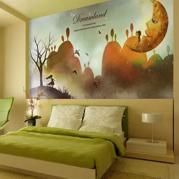  beibehang boyama tuval desen çocuk odası dekoratif duvar kaplaması papel de parede 3d duvar resimleri duvarlar için duvar kağıdı papier peint
