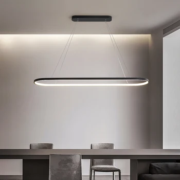  Minimalizm Modern Led avize oturma odası yemek odası mutfak yatak odası Led kolye lamba beyaz basit tasarım asılı ışık