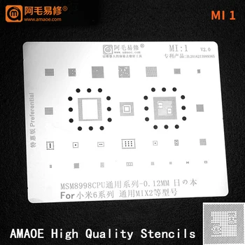  MSM8998 CPU RAM PM8998 xiaomi 6 / MIX2 PMIC Güç / wıfı / ses / emmc IC Çip BGA Reballing Stencil Lehim BGA Isıtma Şablonu