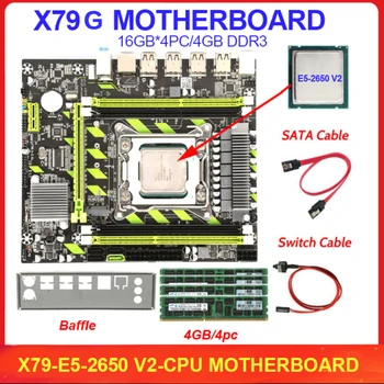  X79G Anakart Xeon E5-2650 V2 CPU Seti LGA2011 Kombinasyonları 4 adet * 4GB = 16GB Bellek DDR3 RAM 1333 Destek REG ECC Bellek X79G