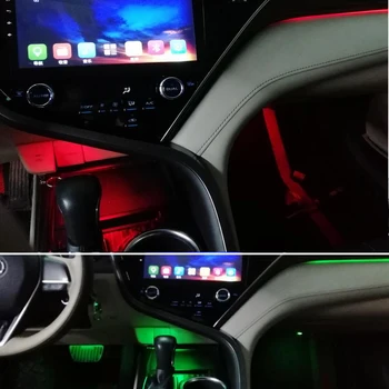  Özel ortam ışığı güncelleme araba iç lezzetli.TOYOTA Camry 2018-2021 anahtar kontrolü için kullanılabilir