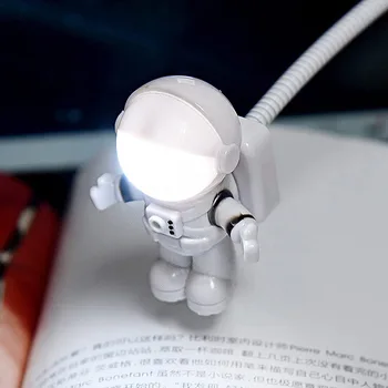  USB LED gece ışığı Astronot Lambası Dizüstü Bilgisayar masa lambası Esnek LED Gece Lambası 5V okuma masası ışık Uzay Adamı Dekorasyon Lambası
