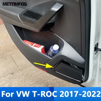  Volkswagen için T-ROC TROC 2017-2021 2022 Araba Kapı Hoparlör Ses Stereo Hoparlör Kapak Trim Sticker Aksesuarları Araba Styling