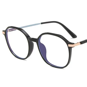  Moda Anti-Mavi Gözlük Gözlük Kadın ve Erkek Optik Gözlük Unisex Retro Şeffaf Boy Çerçeve Gözlük