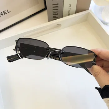  Kore moda güneş gözlükleri serin erkek yıldız aynı stil kişilik kutusu metal yüksek kadın güneş gözlüğü 2020