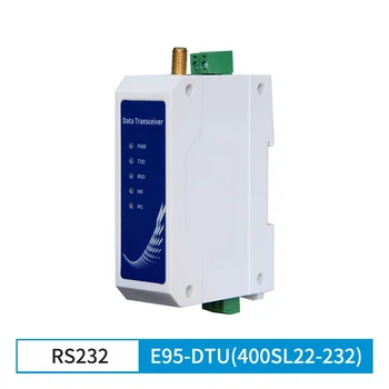  SX1268 Modülü Kablosuz LoRa Modem RS232 Uzun Menzilli 5km 22dBm Kablosuz Veri Verici Dın Raylı LBT XHCIOT E95-DTU(400SL22-232)