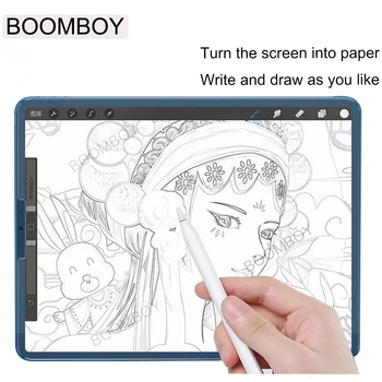  Kağıt Hissediyorum Film Samsung Galaxy Tab İçin Bir 10.1 2019 Tablet Ekran Koruyucu Mat PET Çizim ve Yazma SM-T515 SM-T510