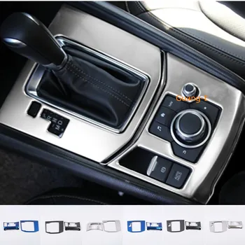  Araba kontrolü Merkezi Çok Fonksiyonlu Düğme Çerçeve Shift Paddle Durak Topuzu Trim İçin Mazda CX-5 CX5 2017 2018 2019 2020 2021 2022