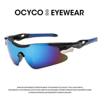  OCYCO Lüks Bisiklet Açık Spor Güneş Gözlüğü Erkekler Bisiklet Gözlük Rüzgar Geçirmez Bisiklet Gözlük De Sol UV400 Gözlük Gözlüğü