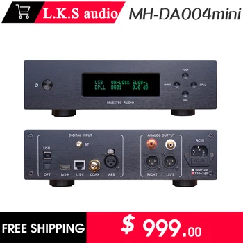  L. K. S Ses LKS Musetec MH-DA004Mını DA004 Yüksek Kaliteli Dijital ses şifre çözücü Es9038pro Çip Destekler Bluetooth DSD512 Yerli